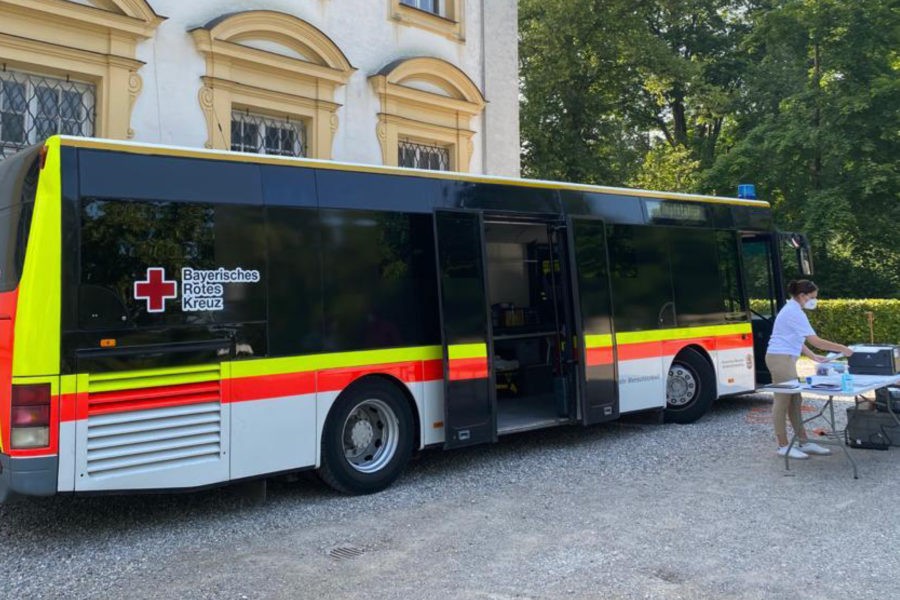 Impfbus im Einsatz