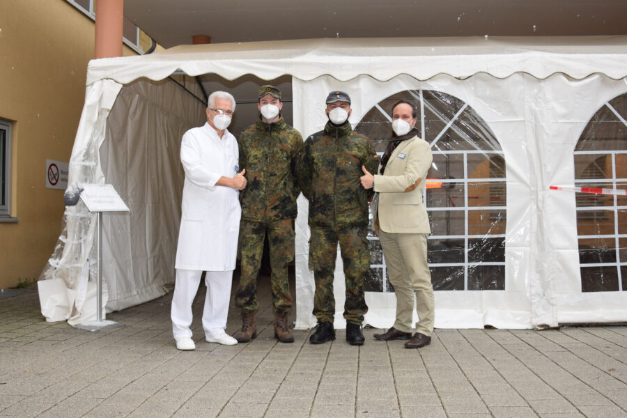 Gebirgsjäger helfen in Kreisklinik Ebersberg