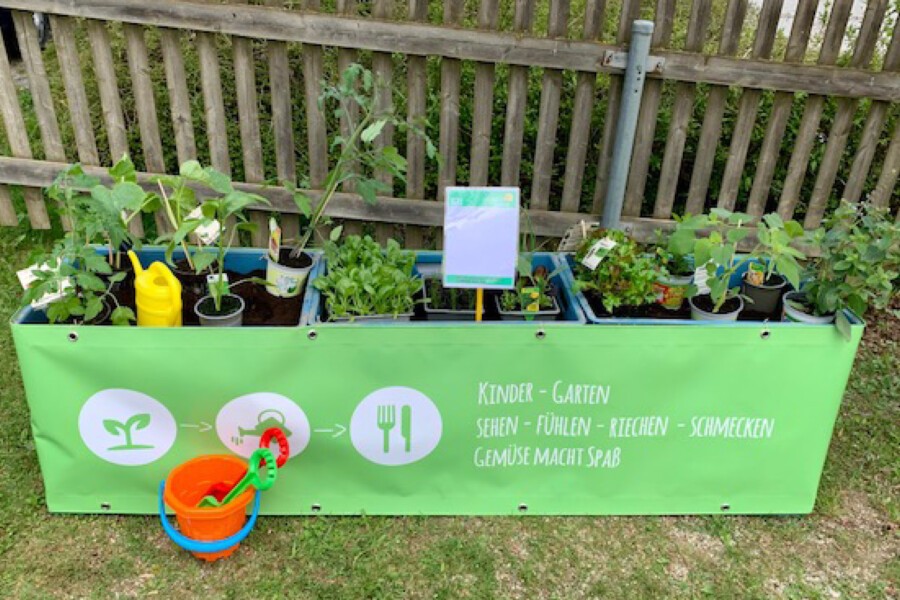 Gemüsehochbeete für 25 Kindergärten