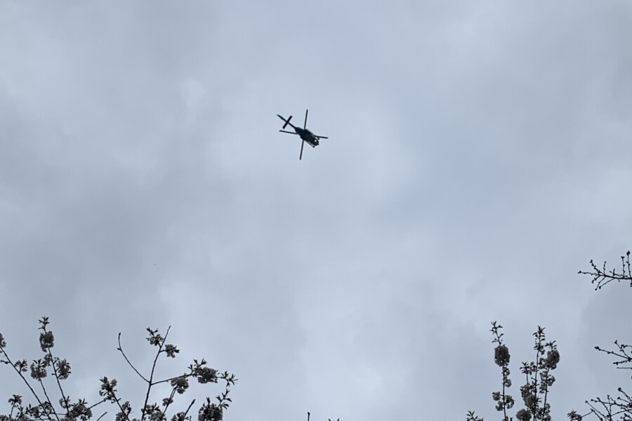Vermisstensuche mit Helikopter
