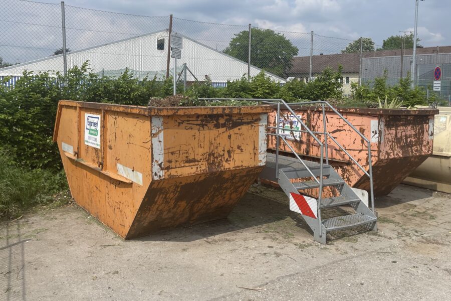 Trotz Überwachung  – Container werden abgebaut