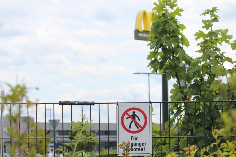 Kein Fast Food für Fußgänger