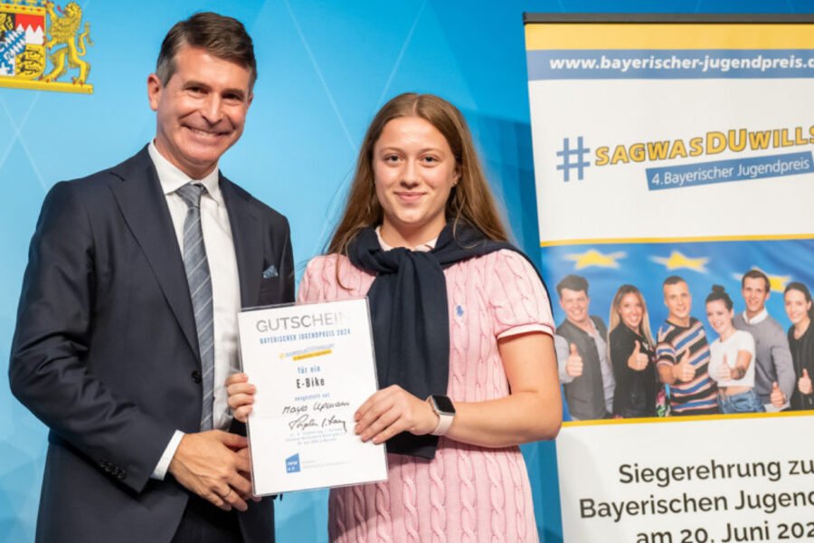 Grasbrunnerin gewinnt Bayerischen Jugendpreis