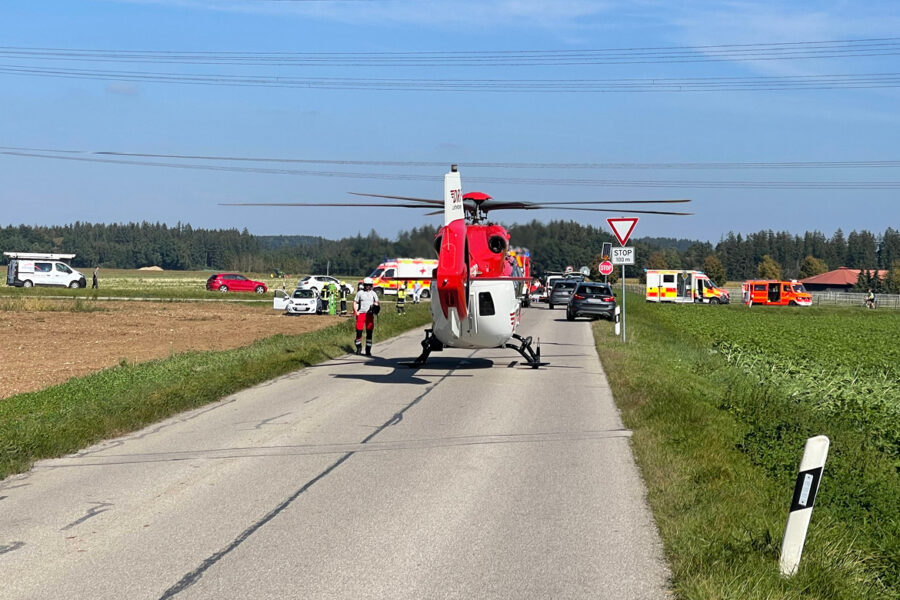 Schwerer Motorradunfall