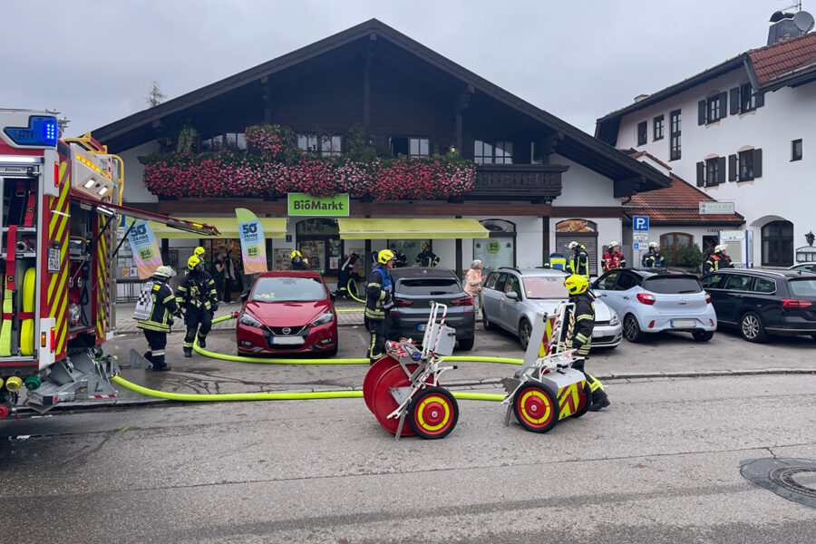 Großeinsatz beim Biomarkt