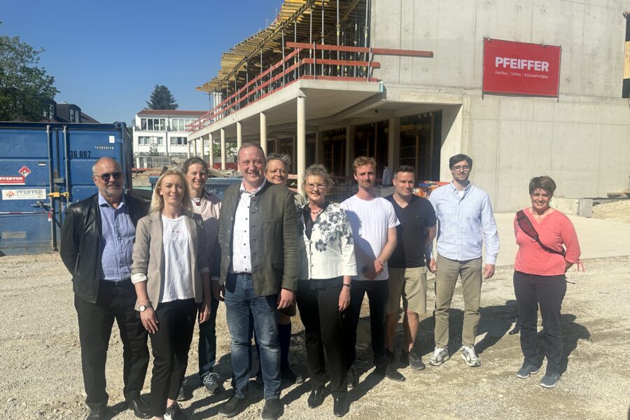 Der Rohbau steht