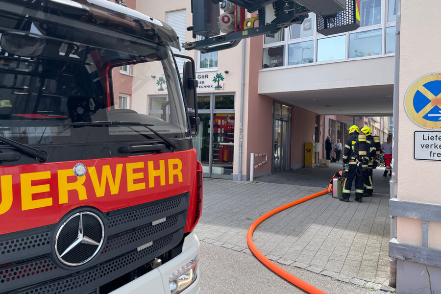Feueralarm am Marktplatz