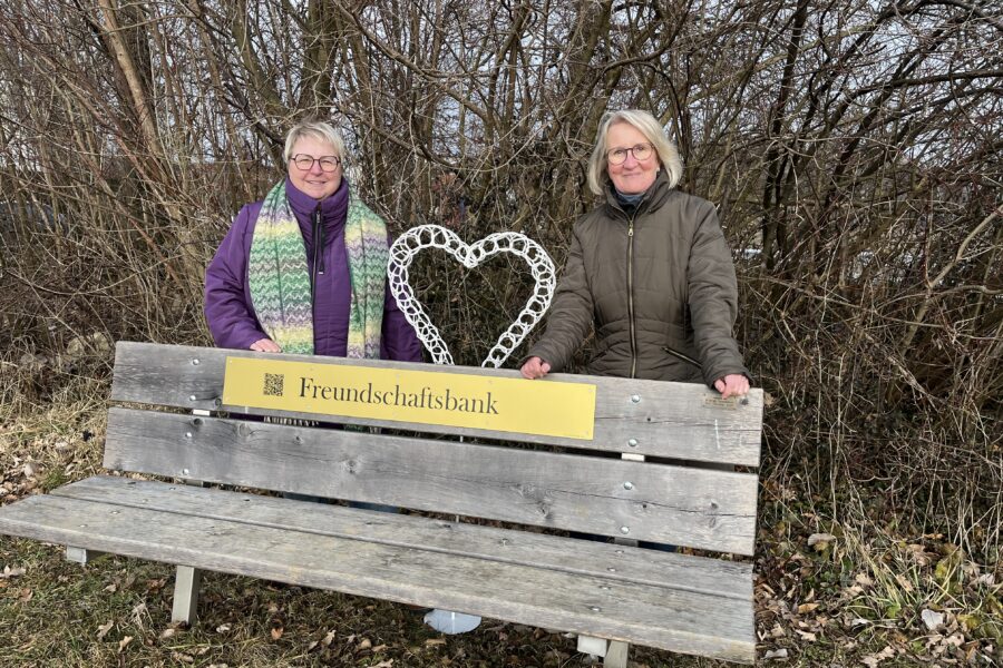 Eine Bank für Freundschaft und Gespräche