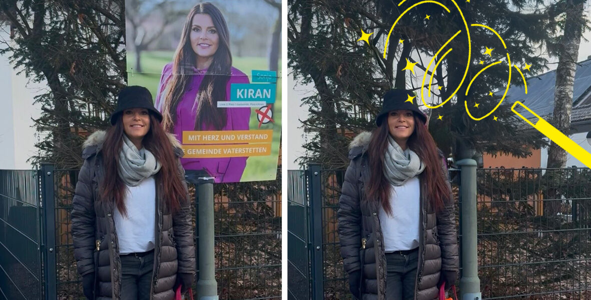 Rathaus lässt Kandidatin verschwinden